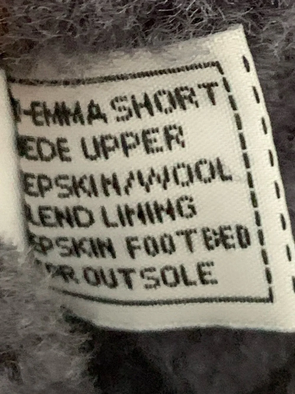 BEARPAW Women’s “Emma” Gray Suede Sheepskin Sherpa Lined Short Pull On Boots